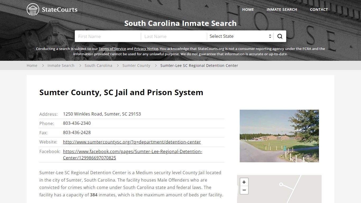 Sumter-Lee SC Regional Detention Center Inmate Records ...